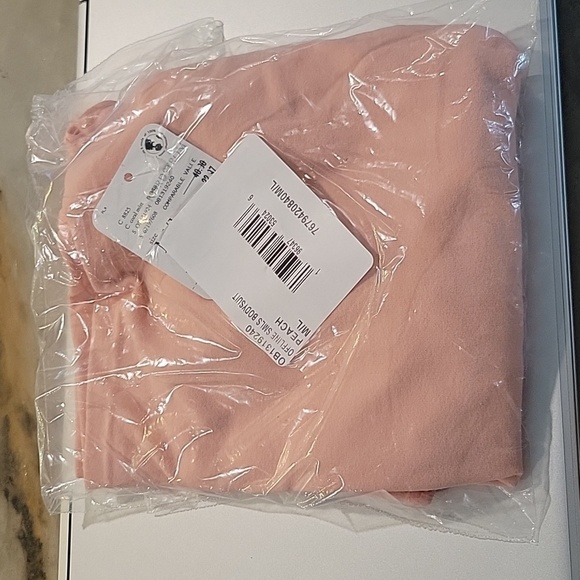 Free People FP Offline Tank Bodysuit in Peach NEW! - Picture 5 of 6